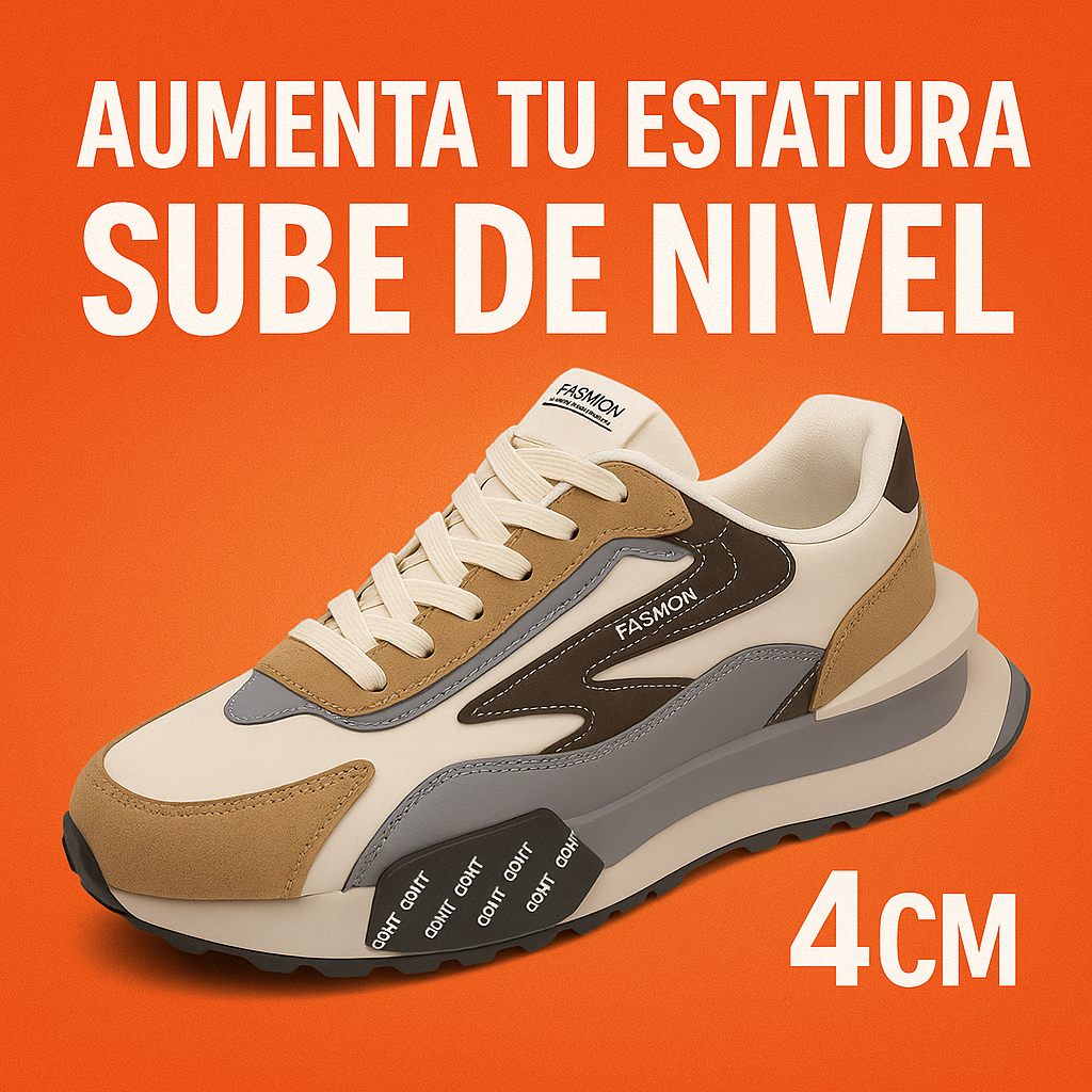 Tenis™ - Soft bloom para hombre - Zapatillas para aumentar la altura (4cm)